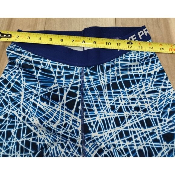 Nike Pro Game Royal Cool Tracer Training Capri Leggings Size L - Picture 8 of 15